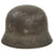 Original German WWII Waffen-SS Single Decal M40 Steel Helmet in Relic Condition with Original Liner and Chinstrap, Size 66 Shell