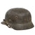 Original German WWII Waffen-SS Single Decal M40 Steel Helmet in Relic Condition with Original Liner and Chinstrap, Size 66 Shell