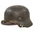 Original German WWII Waffen-SS Single Decal M40 Steel Helmet in Relic Condition with Original Liner and Chinstrap, Size 66 Shell