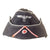 Original German WWII Heer Panzer Officer M38 Black Overseas Cap with Rose Pink Soutache and Bullion Insignia