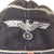 Original German WWII Heer Panzer Officer M38 Black Overseas Cap with Rose Pink Soutache and Bullion Insignia
