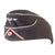Original German WWII Heer Panzer Officer M38 Black Overseas Cap with Rose Pink Soutache and Bullion Insignia