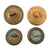 Original U.S. Spanish-American War Army Cap Badge & Button Lot - Seven Pieces Total