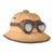 Original German WWII 1942 Dated First Model DAK Afrikakorps Sun Helmet by G.A.H. Helmfabrik with Ultrasin Goggles - Size 54 Original Items