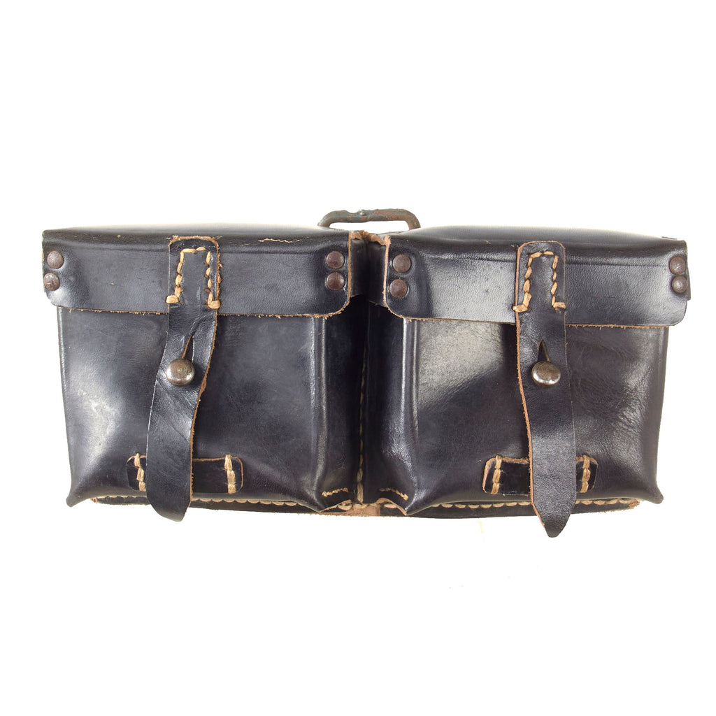 Original German WWII G43 K43 Leather Ammunition Pouch- Marked bla 1944 Original Items