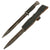 Original German WWII 1939 dated 98k Bayonet by Gebrüder Heller with 1936 Dated Scabbard and Replica Frog Original Items