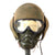 Original U.S. WWII USAAF Bomber Crew M5 Steel FLAK Helmet Set with A-11 Flight Helmet, Polaroid Goggles & Type A-14 Oxygen Mask in Box Original Items