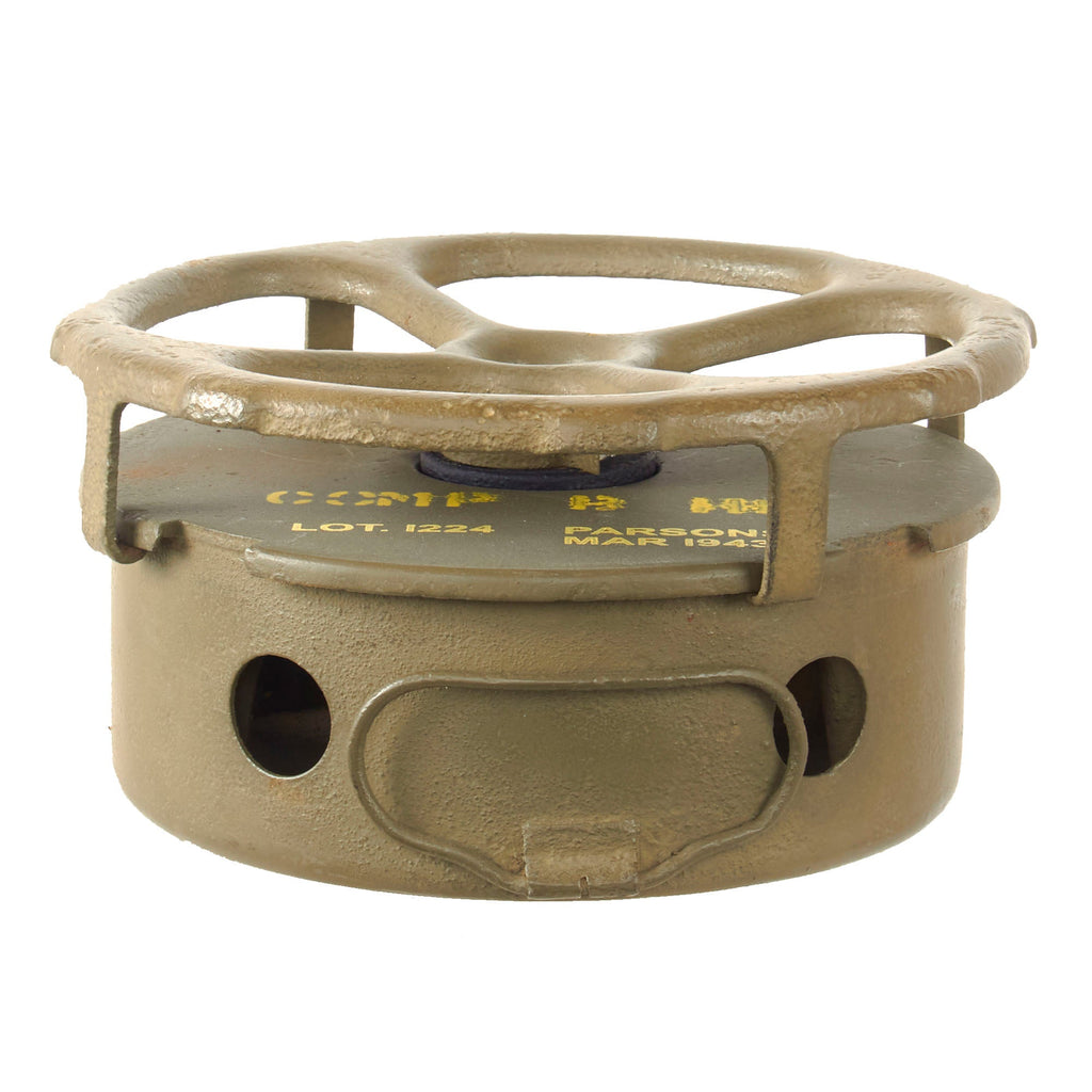 Original U.S. WWII Restored M1A1 Anti-Tank Practice Training Mine with Added Markings - Inert Original Items