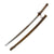 Original WWII Japanese Army Type 95 NCO Aluminum Handle Katana Sword with Scabbard - Matched Serial 115435 Original Items