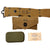Original U.S. WWII Officer’s Pistol Rig - M1936 Pistol Belt, M1911 Holster by Warren Leather Goods, & M1942 First Aid Pouch with Carlisle Bandage and Sulfanilamide Original Items