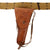 Original U.S. WWII Officer’s Pistol Rig - M1936 Pistol Belt, M1911 Holster by Warren Leather Goods, & M1942 First Aid Pouch with Carlisle Bandage and Sulfanilamide Original Items