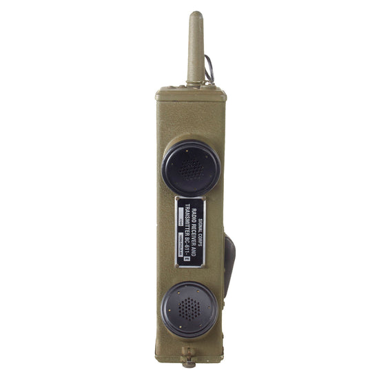 Original U.S. WWII Handie Talkie SCR-536 Radio Transceiver BC-611-C with Reproduction Data Plate Original Items