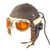 Original U.S. WWII & Vietnam War AAF Aviator A-11 Flight Helmet Set - Vietnam War A-8B Oxygen Mask and WWII AN6530 Goggles Original Items