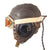 Original U.S. WWII & Vietnam War AAF Aviator A-11 Flight Helmet Set - Vietnam War A-8B Oxygen Mask and WWII AN6530 Goggles Original Items