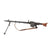 Original German WWII MG 34 Display Machine Gun Serial 7876 with Belt Carrier, Barrel in Carrier, Ammo Box, and Two Belts of Inert Ammo Original Items