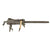 Original U.S. WWII Browning .30 Caliber M1919A4 Display Machine Gun with 1942 Dated Complete Tripod and Dummy Ammo Belt Original Items