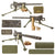 Original U.S. WWII Browning .30 Caliber M1919A4 Display Machine Gun with 1942 Dated Complete Tripod and Dummy Ammo Belt Original Items