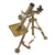 Original U.S. WWII M2 60mm Display Mortar System with 1945-Dated M5 Bipod, M4 Optical Sight with Case & Replica Mortar Rounds Original Items