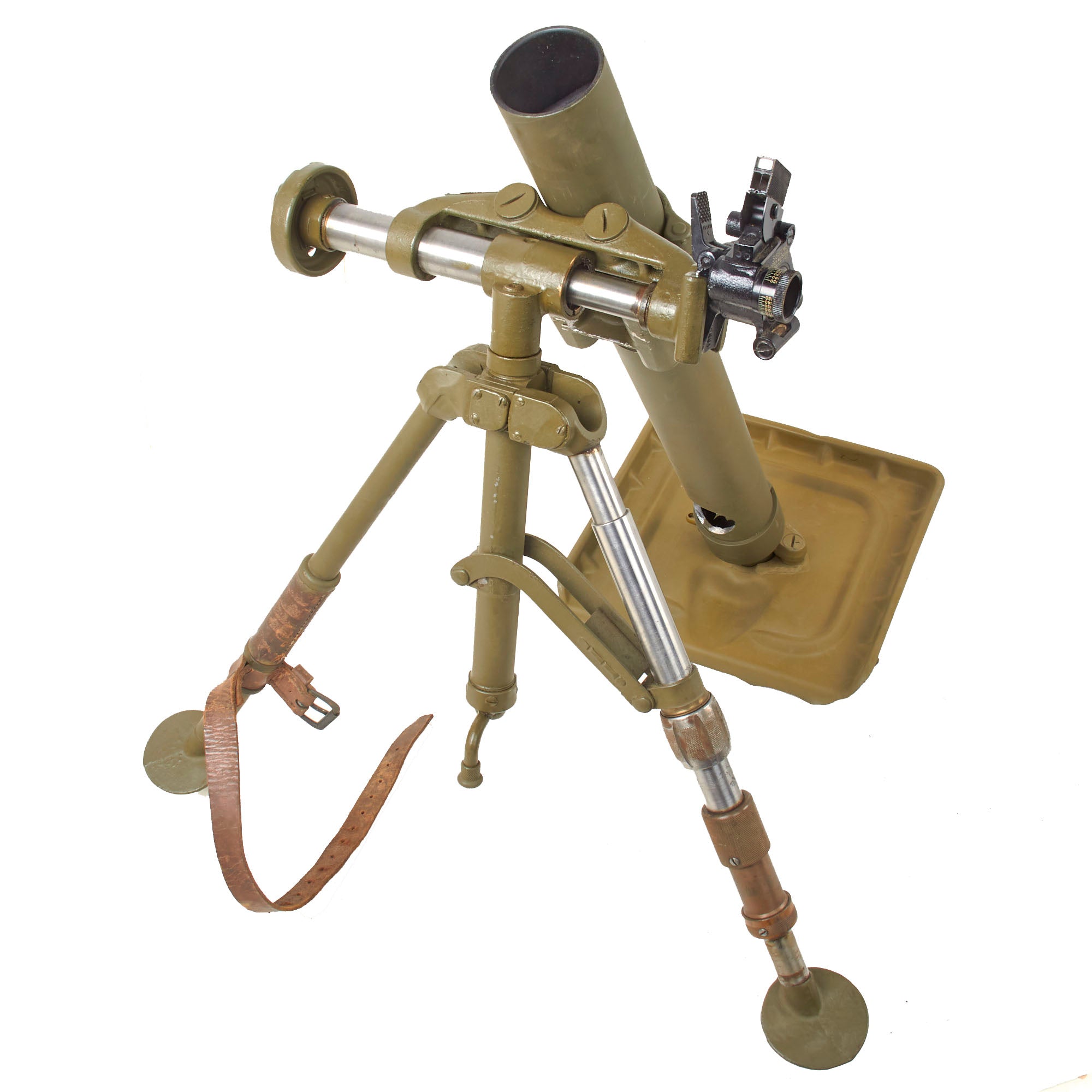 Original U.S. WWII M2 60mm Display Mortar System with 1945-Dated