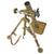 Original U.S. WWII M2 60mm Display Mortar System with 1945-Dated M5 Bipod, M4 Optical Sight with Case & Replica Mortar Rounds Original Items