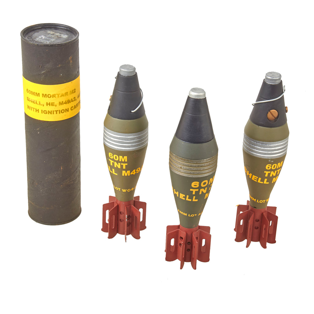 Original U.S. WWII M2 60mm Display Mortar System with 1945-Dated M5 Bi ...