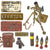 Original U.S. WWII M2 60mm Display Mortar System with 1945-Dated M5 Bipod, M4 Optical Sight with Case & Replica Mortar Rounds Original Items
