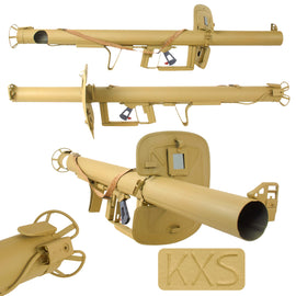 Original German WWII Panzerschreck RPzB 54 Inert Anti-Tank Rocket Launcher by Schricker & Co. Repainted with Replica Shield