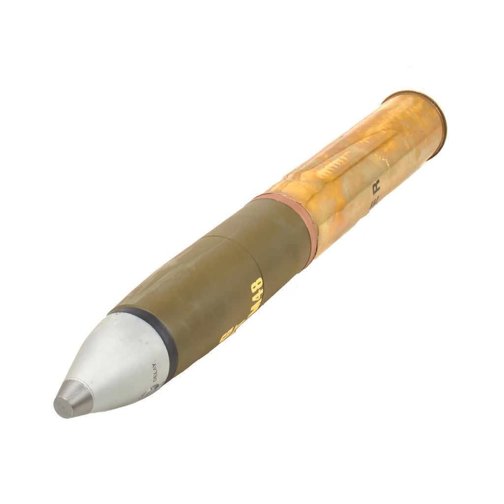 M48 Sherman Shell Original U.S. WWII Inert Restored & Reworked 75mm Shell M48 with Repro ...