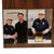 Original U.S. WWII Doolittle B-25 Bomber No. 7 “Ruptured Duck” Fragment Mounted on Plaque with Photo of Veteran Holding Plaque - Recovered from Island of Nantien in 1990 Original Items