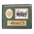 Original U.S. WWII USS Arizona Wood Deck Dust, Easy Company 506th Shell Casing, and Iwo Jima Relics from the Gettysburg Museum of History - Lot of Three Original Items