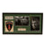 Original U.S. WWII Framed Signature of Commander and Later President Dwight D. Eisenhower with SHAEF Patch - 8 ¼ x 15 ¼” Original Items