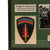 Original U.S. WWII Framed Signature of Commander and Later President Dwight D. Eisenhower with SHAEF Patch - 8 ¼ x 15 ¼” Original Items