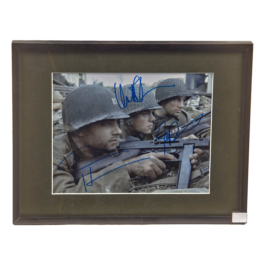 Original U.S. Framed “Saving Private Ryan” Photo Signed by Tom Hanks, Edward Burns & Matt Damon - 11 ¼ x 14 ¼” Original Items