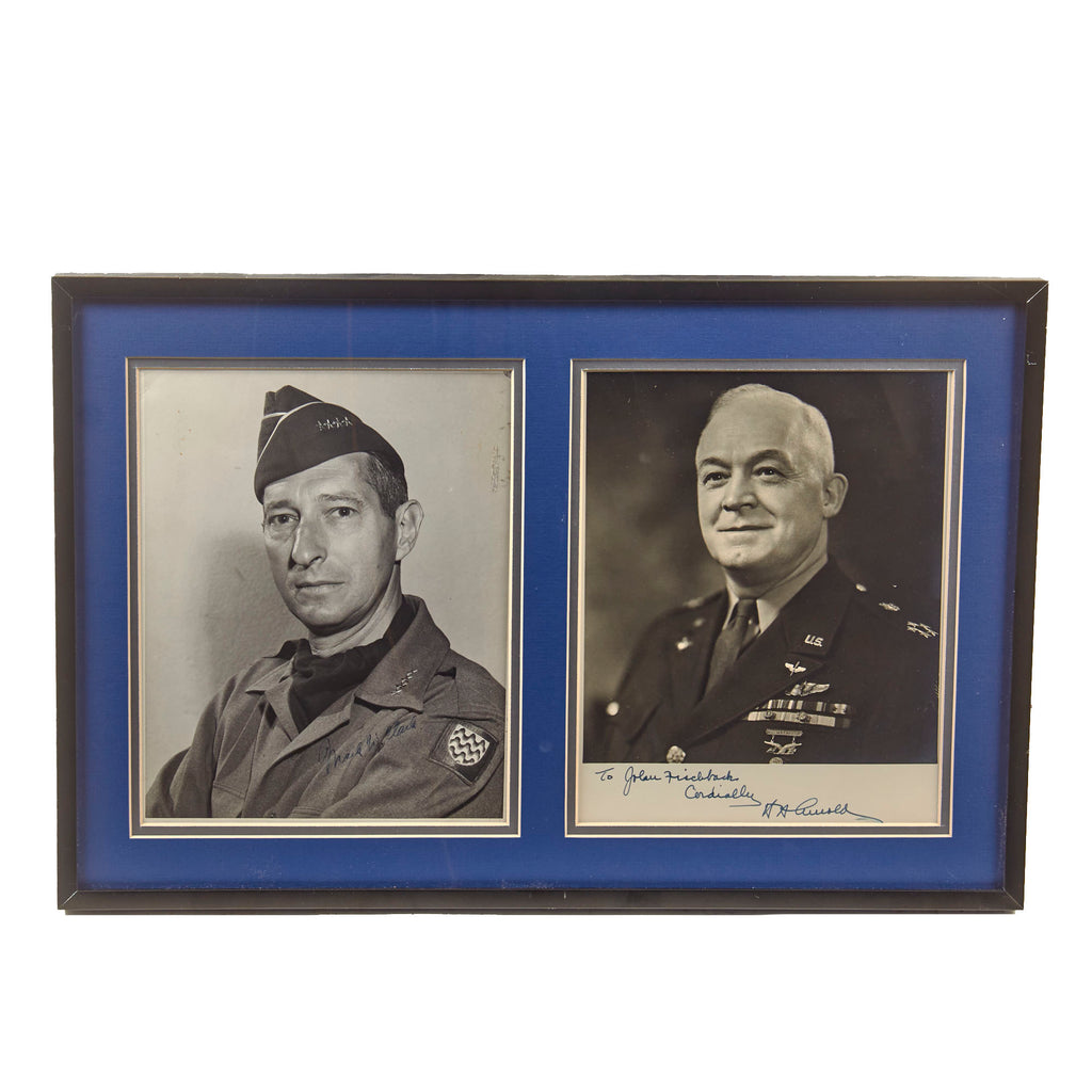 Original U.S. WWII Framed Signatures of Army Generals Mark Clark and Hap Arnold - 13¼ x 20¼” Original Items