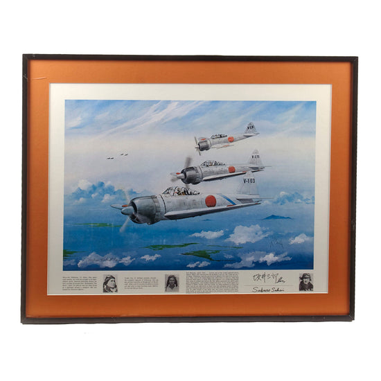 Original Signed Limited Edition Print: Framed Saburō Sakai by Robert Carlin Signed by Saburo Sakai - 650/1000 - 22¼ x 26¼” Original Items