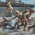 Original Signed Limited Edition Print: Framed “Off the Beach! With the Old Breed on Peleliu” by Matt Hall Signed by Dan Lawler & Jim Young with Four Additional Signatures - Victory Edition 125/500 - 23 ¼ x 35 ¼” Original Items