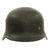 Original German WWII Single Deca M40 Army Heer Steel Helmet with 59cm Liner and Broken Chinstrap - NS66 Original Items