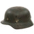 Original German WWII Single Deca M40 Army Heer Steel Helmet with 59cm Liner and Broken Chinstrap - NS66 Original Items