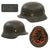 Original German WWII Single Deca M40 Army Heer Steel Helmet with 59cm Liner and Broken Chinstrap - NS66 Original Items