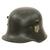 Original German WWII M18 Transitional Heer Army Double Decal Helmet with 55cm Liner - Stamped Si.62 Original Items