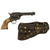 Original U.S. Surcharged Colt .45cal Single Action Army SAA Revolver Made in 1890 with 5" Barrel, Carved Bone Grips, and Tooled Leather Holster - Matching Serial 132684 Original Items