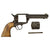 Original U.S. Surcharged Colt .45cal Single Action Army SAA Revolver Made in 1890 with 5" Barrel, Carved Bone Grips, and Tooled Leather Holster - Matching Serial 132684 Original Items
