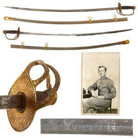 Original U.S. Indian Wars Named M1872 Cavalry Officer’s Saber with Scabbard & Etched Blade by B.M. Whitlock of New York - Otis Allan Glazebrook