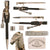 Original German WWII Metropolitan Police Long Dress Bayonet by Alexander Coppel with Scabbard, Frog, and Troddel - Matching Unit Markings Original Items