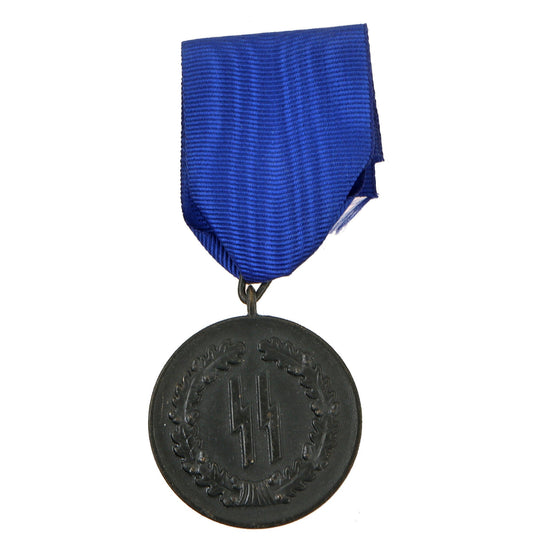 Original German WWII SS Four Year Long Service Award Medal with Ribbon - SS-Dienstauszeichnungen Original Items