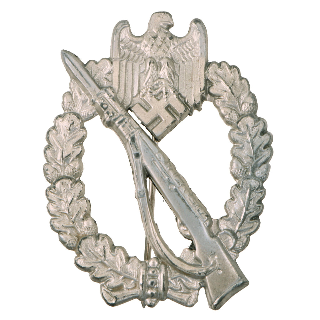 Original German WWII Silver Grade Infantry Assault Badge by Wilhelm Hobacher of Vienna Original Items