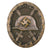 Original German WWII Early Brass Construction Second Class Silver Wound Badge by Main Mint of Vienna Original Items