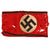 Original German WWII SS Member's Wool Multi-Piece Armband - Moth Damaged Original Items