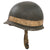 Original U.S. WWII 2nd Infantry Division Painted Military Police 1942 M1 McCord Front Seam Fixed Bale Helmet with MSA Liner Original Items