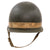 Original U.S. WWII 2nd Infantry Division Painted Military Police 1942 M1 McCord Front Seam Fixed Bale Helmet with MSA Liner Original Items